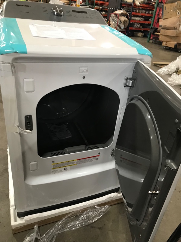 Photo 6 of Samsung 7.4-cu ft Electric Dryer (White)