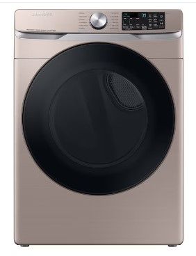 Photo 1 of Samsung 7.5-cu ft Stackable Steam Cycle Smart Electric Dryer (Champagne)