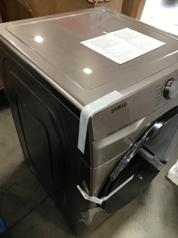 Photo 4 of Samsung 7.5-cu ft Stackable Steam Cycle Smart Electric Dryer (Champagne)