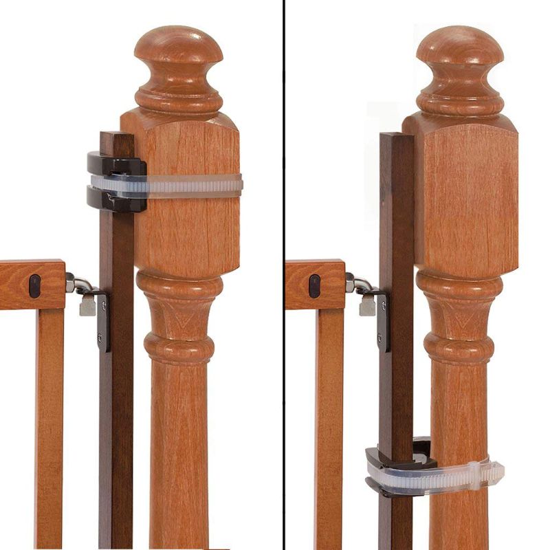 Photo 1 of Summer Banister to Banister Universal Adapter Mounting Kit for Pet and Baby Gates, For Round or Square Banisters, Fits Most Hardware and Pressure Mount Gates up to 37" Tall, Gate Sold Separately
