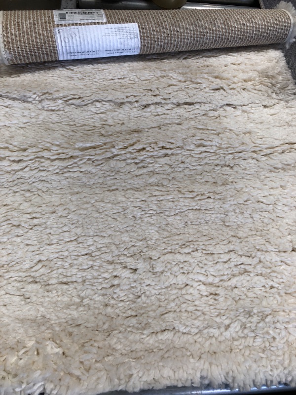 Photo 1 of 2'2" X 3'9"  WYATT  & ASH CREAM FLUFFY RUG 