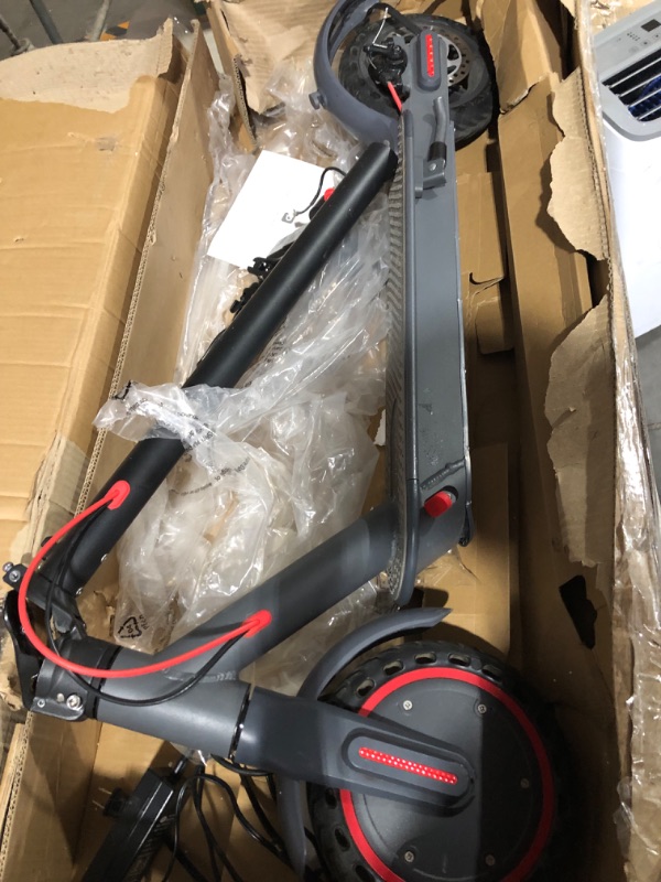 Photo 6 of *UNABLE TO TEST/ WRONG CABLE** Folding Electric Scooter for Adults with Double Braking System - 8.5” Pneumatic Tires - Up to 14.5 Miles & 15 MPH Portable Folding Commuting Electric Scooter…