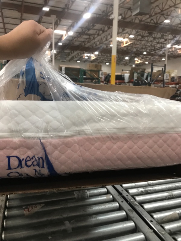 Photo 2 of Dream On Me 2 in 1 Infant Crib and Toddler Bed Mattress | Greenguard Gold and JPMA Certified Crib Mattress | Copper-Infused Toddler Layer | Removable Zipper Cover | Pure Zen White and Pink