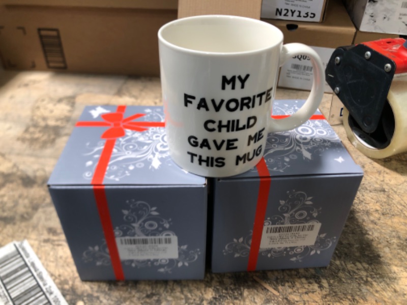 Photo 2 of 3 PACK Fathers Day Dad Gifts for Dad from Daughter Son, 11 OZ Novelty Coffee Mug Fathers Day Valentines Day Birthday Gifts for Father Men Dad Grandma Aunt, Funny Christmas Gifts for Men Grandpa Uncle