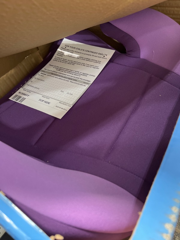 Photo 2 of Cosco Topside Booster Car Seat - Easy to Move, Lightweight Design (Grape), 1 Count (Pack of 1)