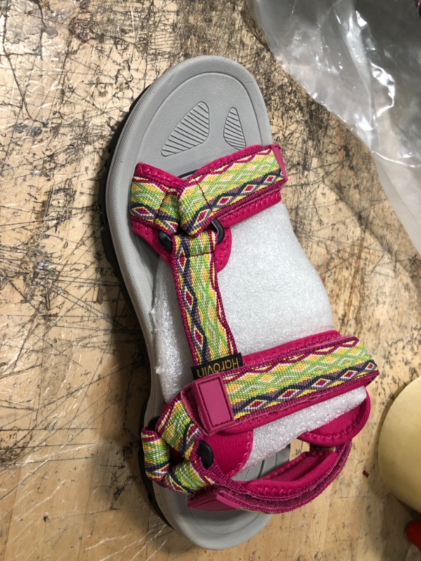 Photo 1 of HAROVIN WOMENS SPORT SANDALS PINK AND GREEN SIZE 8