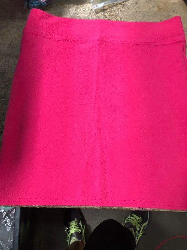 Photo 1 of HAOYUAN BASIC ELASTIC HIGH WAISTE SKIRT WOMEN HOT PINK