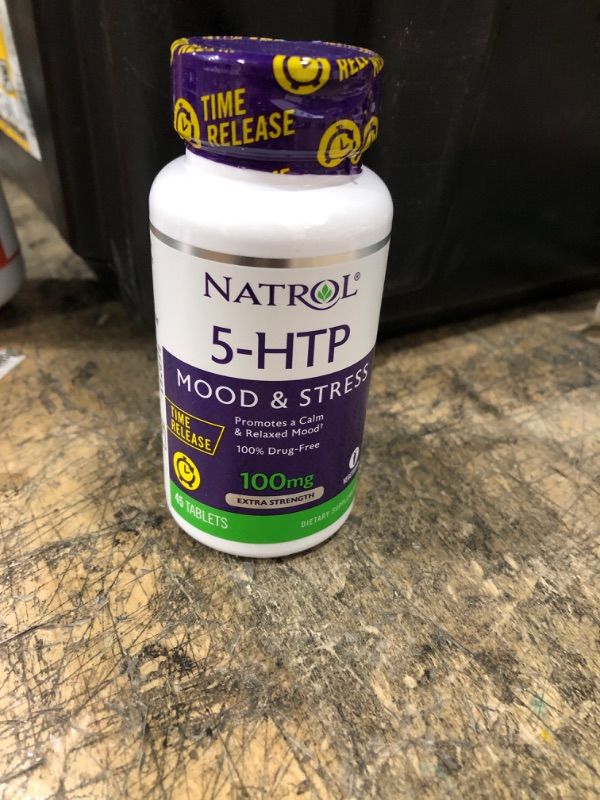 Photo 1 of 5-Htp 100Mg Time Release by Natrol - 45 Tab, 2 Pack