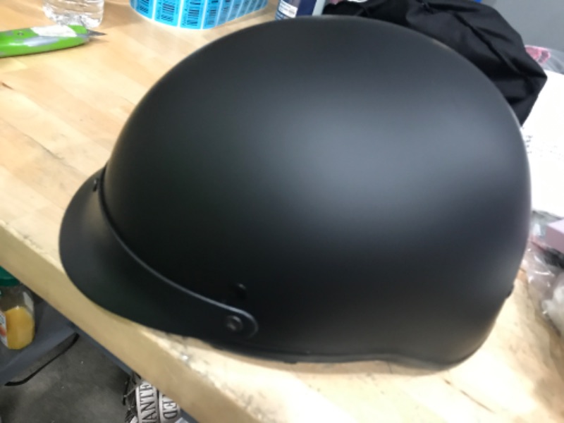 Photo 1 of 1Storm Motorcycle Half Face Helmet Mopeds Scooter Pilot with Retractable Inner Smoked Visor: HKY205V XLARGE
