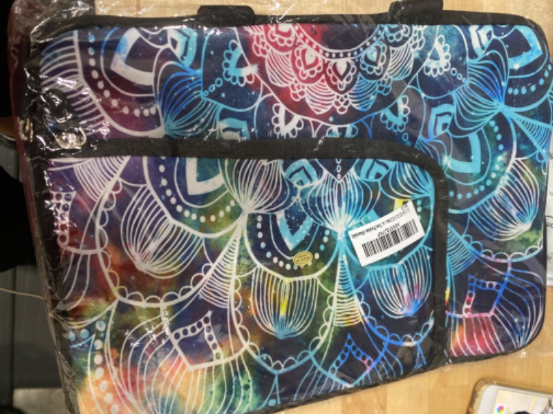Photo 2 of 14 15 15.4 15.6 Inch Laptop Handle Bag Computer Protective Case Sleeve Neoprene Cover Compatible with MacBook Pro 15" 15.6" Dell Lenovo HP Asus Acer Sony Toshiba Chromebook Notebook (Mandala Arts) 14 15 15.4 15.6 inch Mandala Arts