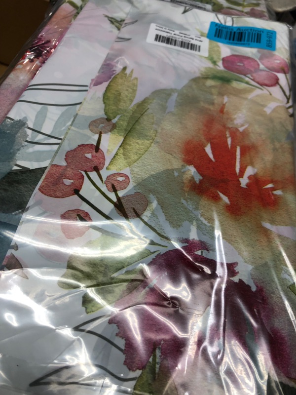 Photo 2 of 8Pcs Spring Floral Tablecloth,Watercolor Pink Purple Blue Flower Plastic Table Cover for Easter Decor, Summer Spring Picnic, Dining, Holiday, Weeding,Tea Party Supplies and Decorations,54 x 108 Inch Spring Floral Tablecloth 8 Pcs