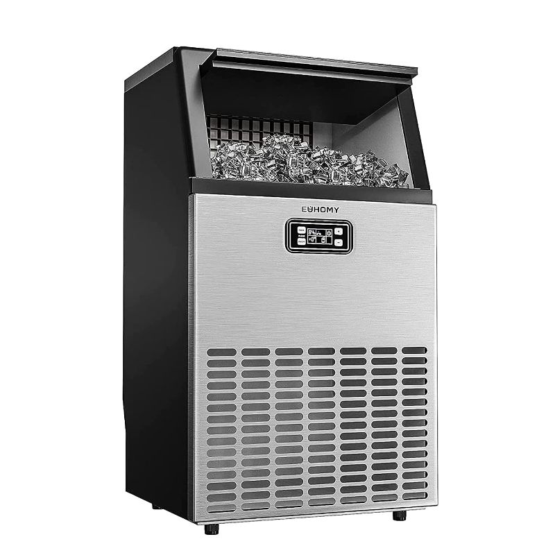 Photo 1 of (PARTS ONLY)EUHOMY Commercial Ice Maker Machine, 100lbs/24H Stainless Steel Under Counter ice Machine with 33lbs Ice Storage Capacity, Freestanding Ice Maker.
