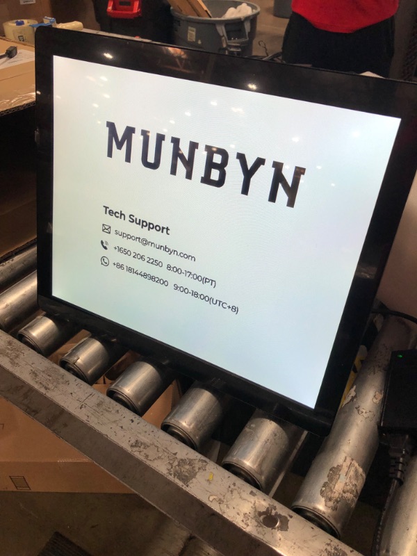 Photo 2 of MUNBYN 17-inch POS-Touch-Screen-Monitor, POS-System-for-Small-Business, Multi-Touch Monitor, 400 nits True Flat Seamless Capacitive LED, VGA/HDMI Input for Office, POS, Restaurant, No Driver Required
