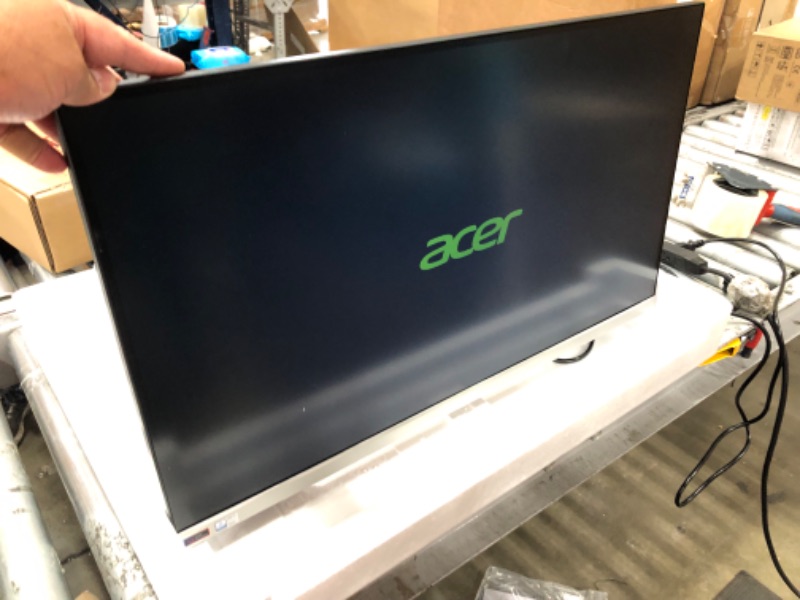 Photo 1 of Acer CB282K smiiprx 28" UHD 4K (3840 x 2160) IPS Zero Frame Home Office RADEON FreeSync Monitor, 4ms, 90% DCI-P3, Height Adjustable Stand with Tilt & Pivot (Display Port, 2 x HDMI),Black 28-inch