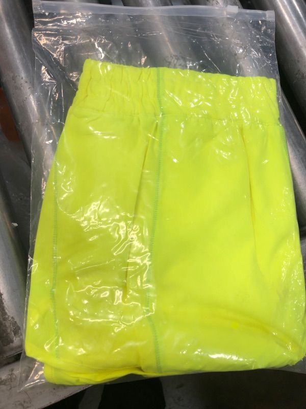 Photo 2 of Aurefin Running Shorts for Women?Lightweight Athletic Shorts with Mesh Liner and Zip Pocket Quick Dry Workout Sports Shorts X-Large Fluorescent Green