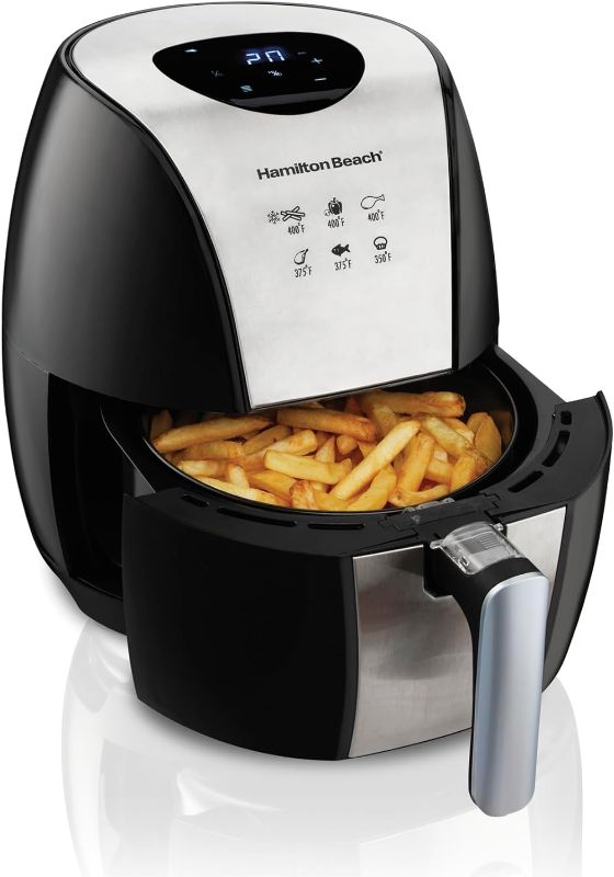 Photo 1 of **PARTS ONLY** Hamilton Beach 3.2 Quart Digital Air Fryer Oven (35065) 3.2 Quart Black