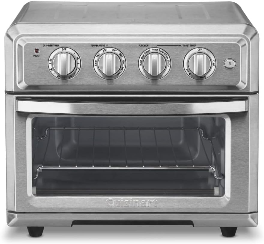 Photo 1 of Air Fryer + Convection Toaster Oven by Cuisinart, 7-1 Oven with Bake, Grill, Broil & Warm Options, Stainless Steel, TOA-60
