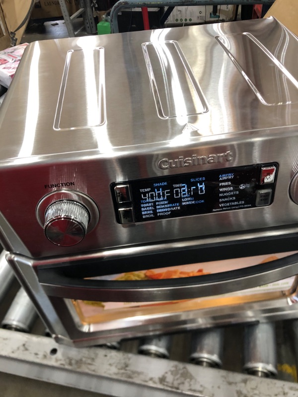 Photo 2 of Air Fryer + Convection Toaster Oven by Cuisinart, 7-1 Oven with Bake, Grill, Broil & Warm Options, Stainless Steel, TOA-60
