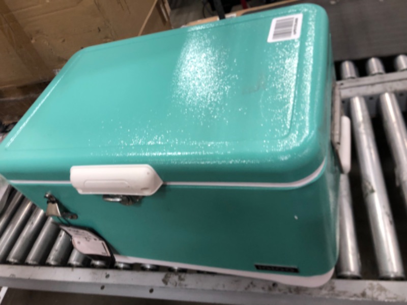 Photo 2 of Igloo 54 Qt Steel Belted Legacy Stainless Steel Cooler with Bottle Opener Teal