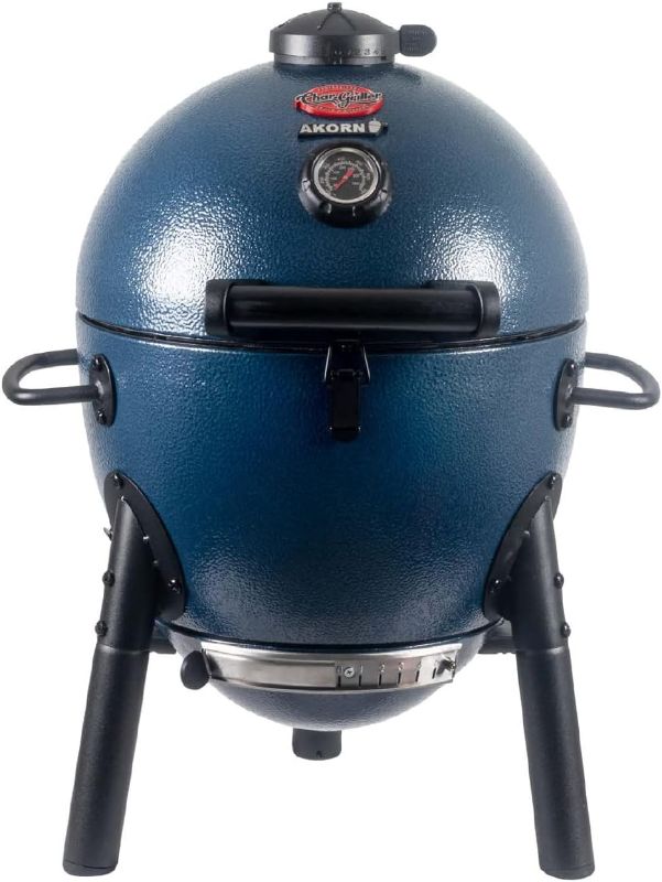 Photo 1 of ***Parts Only**Char-Griller E56714 AKORN Jr. Kamado, Sapphire Blue Portable Charcoal Grill
