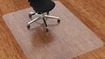 Photo 1 of Amyracel Large Office Chair Mat for Hardwood Floor, 46” x 60” Clear Desk Chair Mat for Hard Floors, Easy Glide Floor Protector Mat for Office Chairs