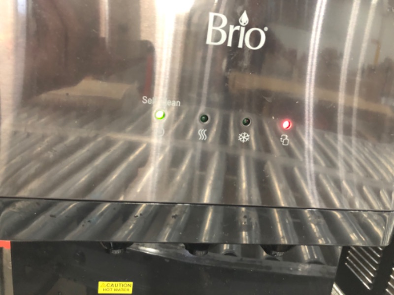 Photo 4 of ***DAMAGED - NONFUNCTIONAL - FOR PARTS - SEE NOTES***
Brio Self Cleaning Bottom Loading Water Cooler Water Dispenser – Black Stainless Steel