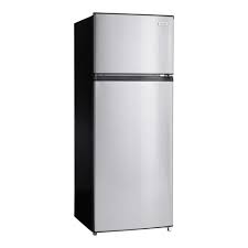 Photo 1 of **NEEDS TO BE CLEANED** Vissani
7.1 cu. ft. Top Freezer Refrigerator in Stainless Steel Look