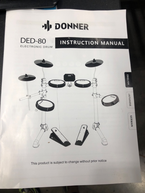 Photo 1 of DONNER ELECTRONIC DRUM SET MODEL DED-80