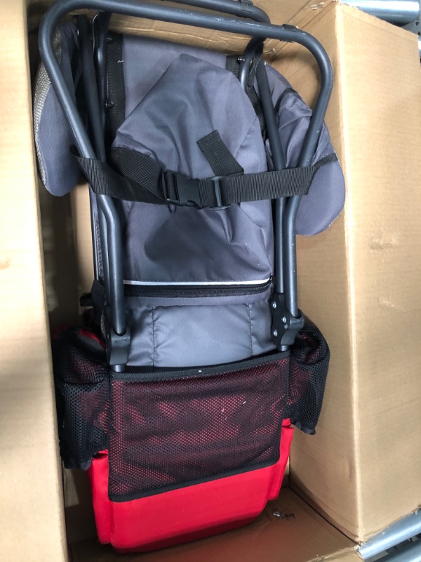 Photo 2 of ClevrPlus Cross Country Baby Backpack Hiking Child Carrier Toddler Red