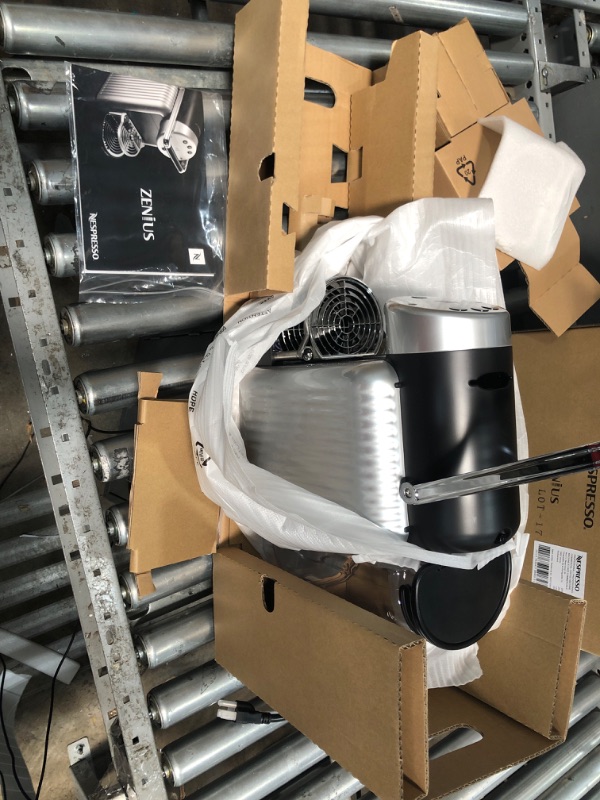 Photo 4 of Nespresso Professional Coffee Maker Starter Bundle, Zenius Professional Coffee Machine, Presentation Box for Nespresso Capsules,Black and Silver