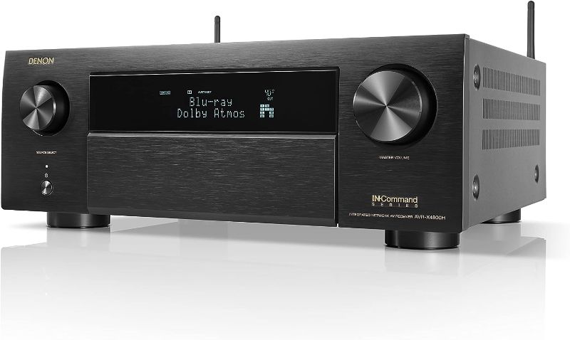 Photo 1 of Denon AVR-X4800H 9.4-Ch Receiver (2022 Model) - 8K UHD Home Theater AVR (125W X 9) Built-in Bluetooth, Wi-Fi & HEOS Multi-Room Streaming, Dolby Atmos, DTS:X Pro, IMAX Enhanced & Auro 3D