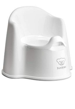 Photo 1 of BabyBjörn Potty Chair, White/Grey 