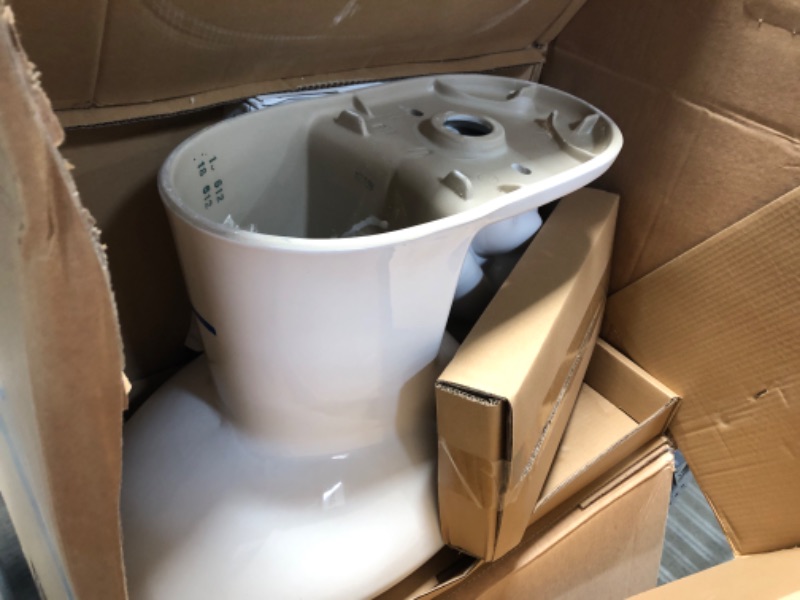 Photo 2 of 2-Piece 1.28 GPF High Efficiency Single Flush Elongated Toilet in White