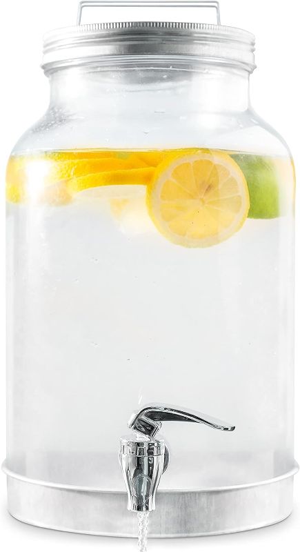 Photo 1 of * item used and dirty *
Style Setter Glass Drink Dispenser for Parties -1.5 Gallon Large Capacity Beverage Dispenser