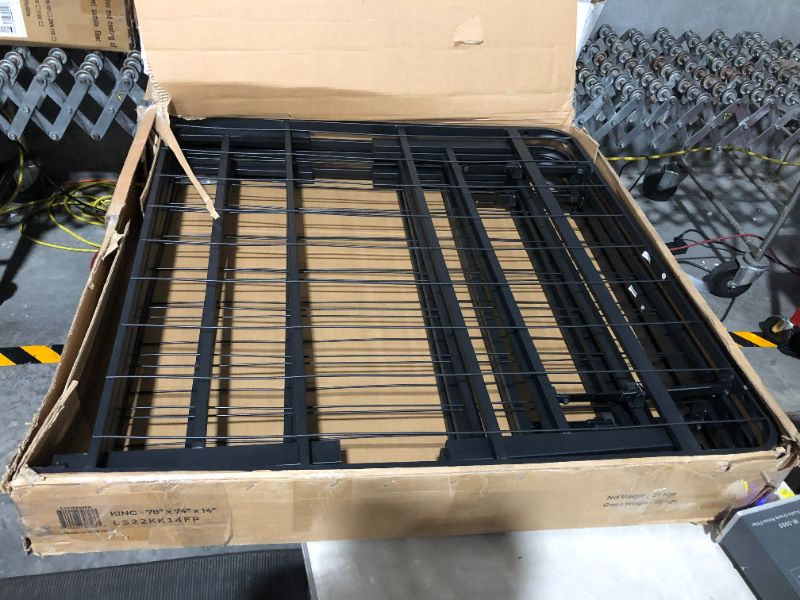 Photo 1 of ***BENT - SEE NOTES***
Linenspa 14 Inch Folding Metal Platform Bed Frame - 13 Inches of Clearance - King Size