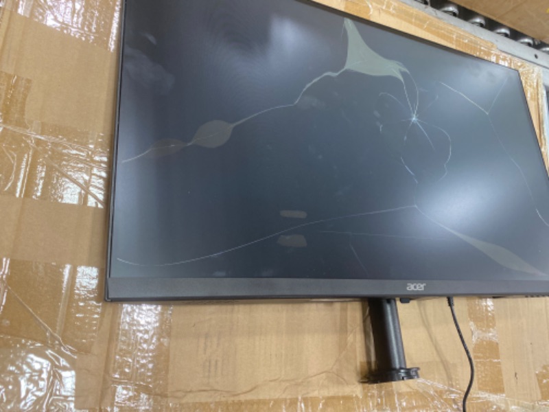 Photo 2 of ***PARTS ONLY, NON-FUNCTIONAL, MAJOR DAMAGE** Acer SB271 bi 27.0" Full HD (1920 x 1080) IPS Zero Frame Home Office Monitor | AMD FreeSync Technology | Low Blue Light | Tilt | HDMI & VGA Ports Monitor only 27-inch IPS 75Hz