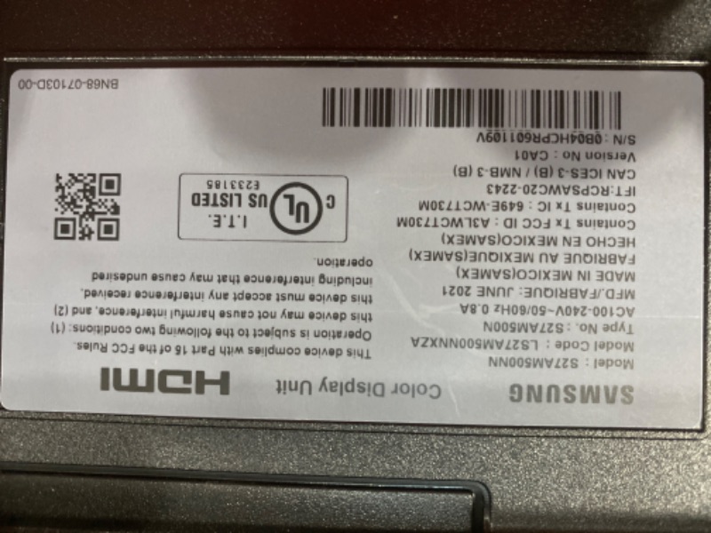 Photo 3 of SAMSUNG M5 Series 27-Inch FHD 1080p Smart Monitor & Streaming TV (Tuner-Free), Netflix, HBO, Prime Video, & More, Apple Airplay, Bluetooth, Built-in Speakers, Remote Included (LS27AM500NNXZA) Black 27-inch M5 (2020) FHD 1080P