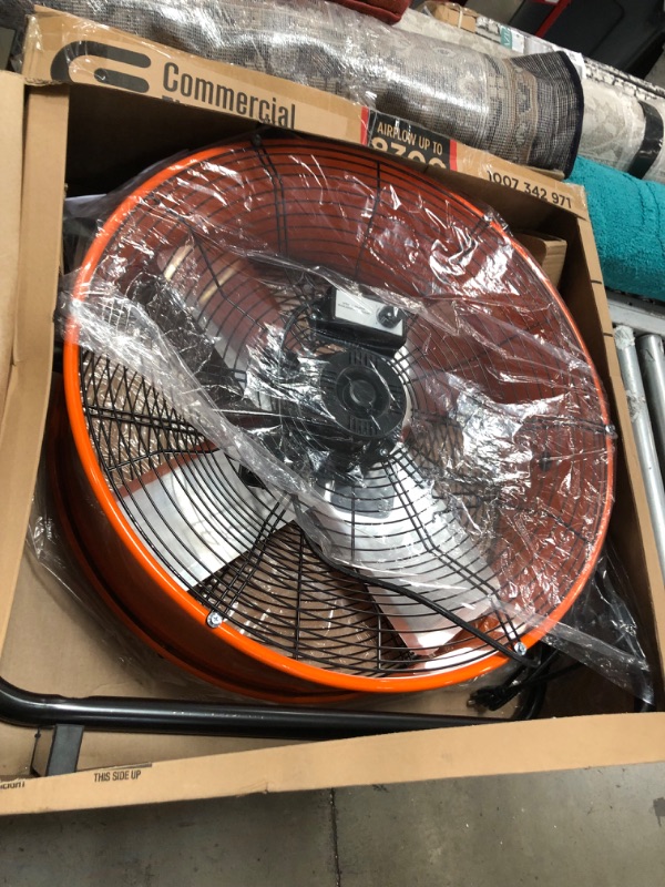 Photo 1 of 24 in. 2-Speed Heavy Duty Tilt Drum Fan
