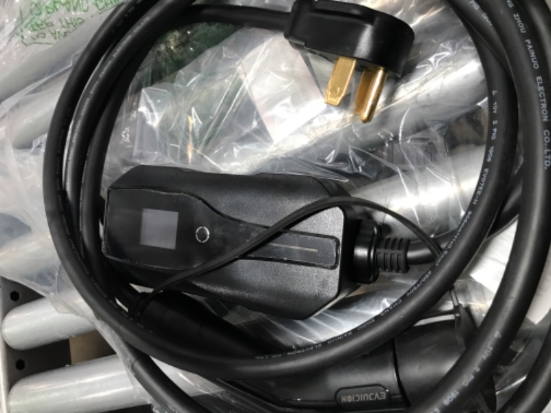 Photo 1 of EVJUICION Level 2 EV Charger 32Amp 240V, Home Electric Vehicle Charger with SAE J1772 NEMA 14-50 Plug, Current Adjustable 10Amp-32Amp, 16Ft Cable for Indoor Outdoor Level 2/32A/16FT