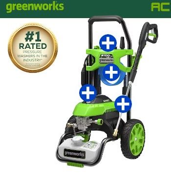 Photo 1 of Greenworks 2100 PSI 1.2-GPM-Gallons Cold Water Electric Pressure Washer
