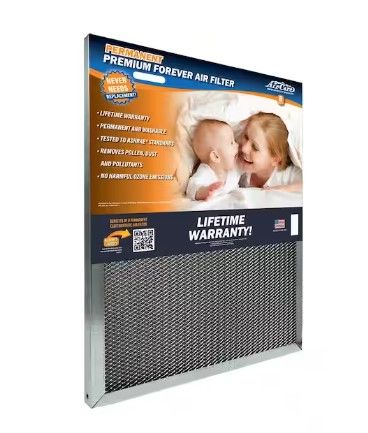 Photo 1 of 20 in. x 20 in. x 1 in. Permanent Electrostatic Air Filter Merv 8
