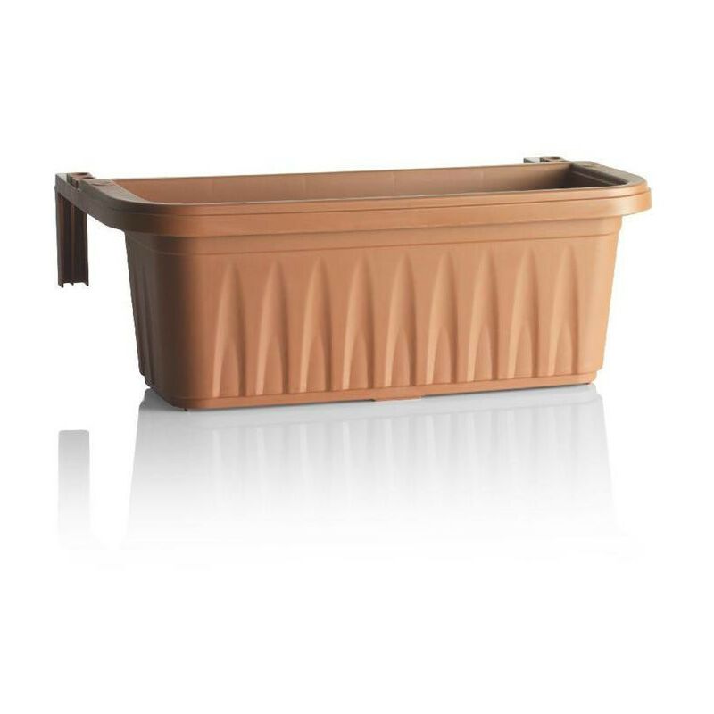 Photo 1 of 24" Terra-Cotta Adjustable Rail Planter
