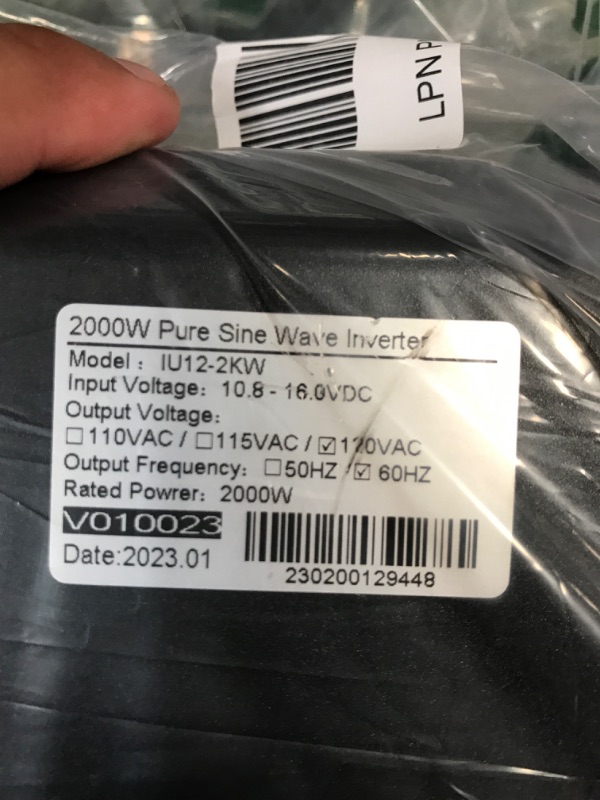 Photo 5 of 2000W 12V Pure Sine Wave Inverter
