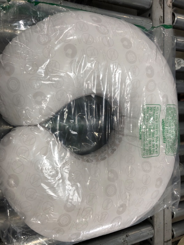 Photo 1 of Boppy Original Support Nursing Pillow, Gray Taupe Leaves, Ergonomic Breastfeeding, Bottle Feeding, and Bonding, Firm Hypoallergenic Fiber Fill, Removable Cover, Machine Washable