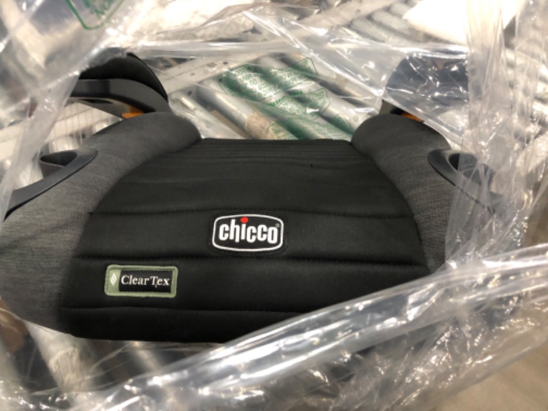 Photo 2 of Chicco GoFit ClearTex Backless Booster Car Seat - Shadow | Black Shadow GoFit with ClearTex No Chemicals