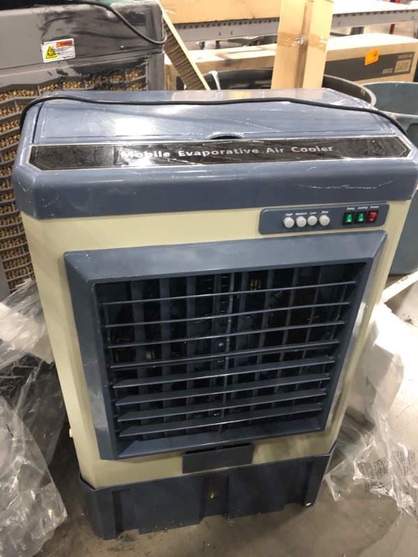 Photo 3 of [FOR PARTS, READ NOTES]
Uthfy Swamp Cooler, 3531 CFM Evaporative Air Cooler With 10.6 Gallons Water Tank, 3 Ice Box, Portable Air Conditioner with 110° Oscillation, 3 Speeds, 4 Universal Wheel for Patio Garage Commercial
