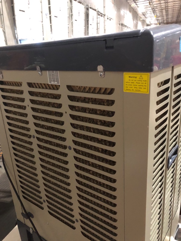 Photo 7 of [FOR PARTS, READ NOTES]
Uthfy Swamp Cooler, 3531 CFM Evaporative Air Cooler With 10.6 Gallons Water Tank, 3 Ice Box, Portable Air Conditioner with 110° Oscillation, 3 Speeds, 4 Universal Wheel for Patio Garage Commercial

