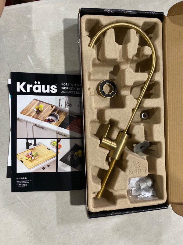 Photo 2 of * single faucet * no pair * see all images *
Kraus KPF-2620-FF-100BB Oletto Pull-Down Kitchen Purita Water Filter Faucet 16 Inch