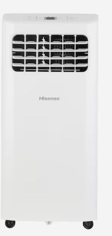 Photo 1 of Hisense 5000-BTU DOE (115-Volt) White Vented Portable Air Conditioner with Remote Cools 150-sq ft
