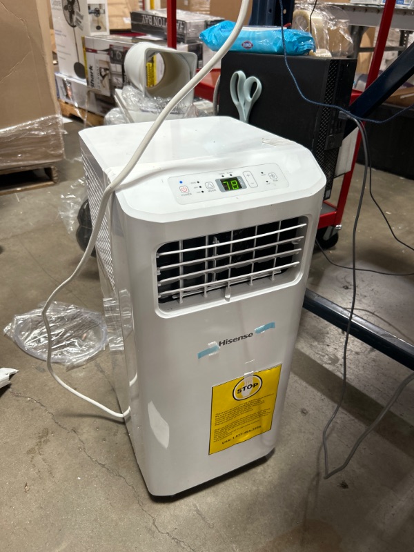 Photo 2 of Hisense 5000-BTU DOE (115-Volt) White Vented Portable Air Conditioner with Remote Cools 150-sq ft
